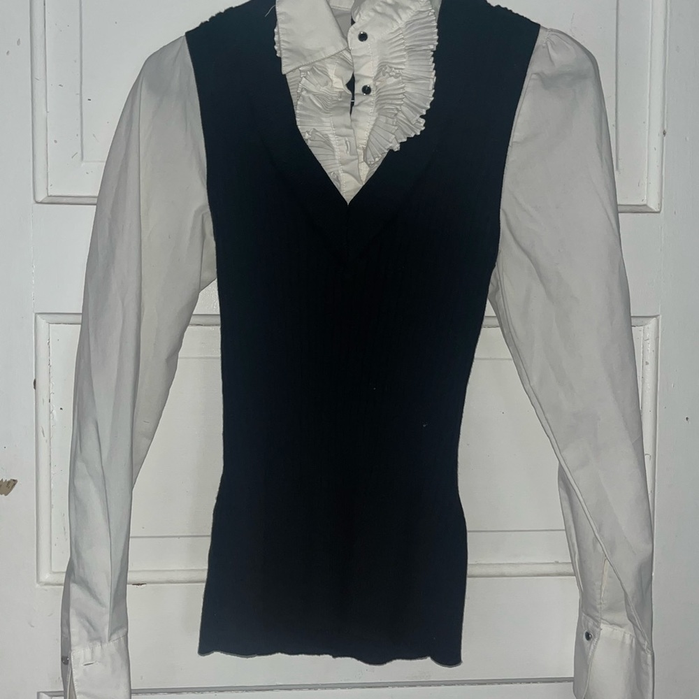 Ruffle blouse / vest top